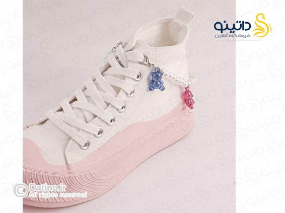 عکس آویز بند کفش مهره ای زنانه طرح خرس پاستیلی 20151 - انواع مدل آویز بند کفش مهره ای زنانه طرح خرس پاستیلی 20151