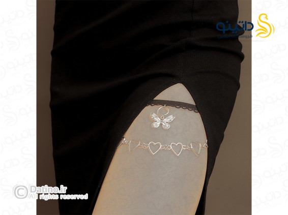 عکس زنجیر ران زنانه طرح پروانه و قلب 20161 - انواع مدل زنجیر ران زنانه طرح پروانه و قلب 20161
