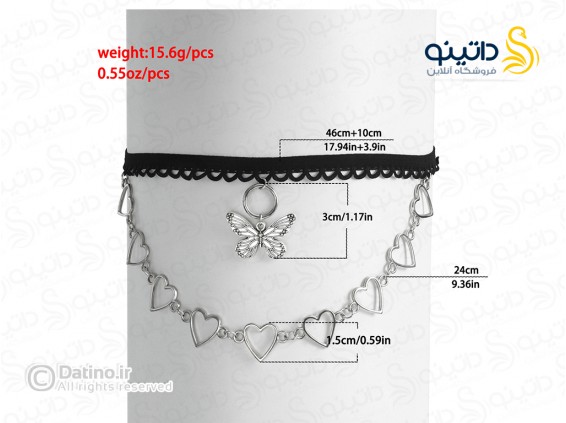 عکس زنجیر ران زنانه طرح پروانه و قلب 20161 - انواع مدل زنجیر ران زنانه طرح پروانه و قلب 20161