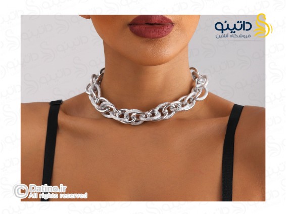 عکس گردنبند زنانه طرح زنجیر لوکس 20164 - انواع مدل گردنبند زنانه طرح زنجیر لوکس 20164