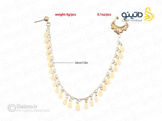 عکس پیرسینگ بینی زنجیردار طرح آویز قطره آب 20167 - انواع مدل پیرسینگ بینی زنجیردار طرح آویز قطره آب 20167