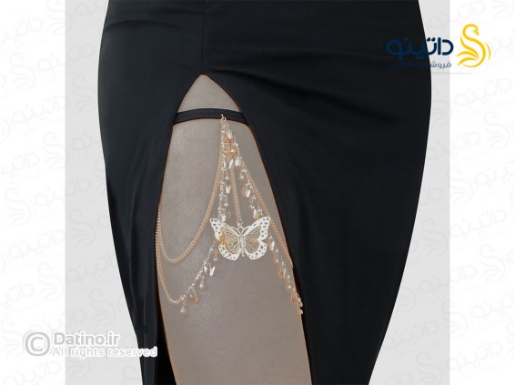 عکس زنجیر ران زنانه طرح پروانه 20169 - انواع مدل زنجیر ران زنانه طرح پروانه 20169