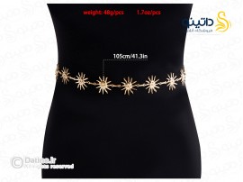 زنجیر ران زنانه طرح قلب و خورشید 20170