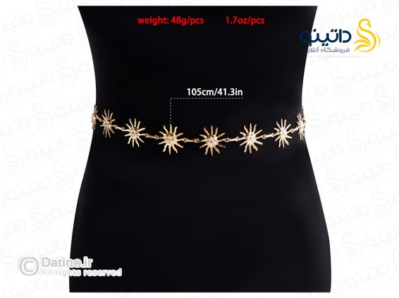 عکس زنجیر ران زنانه طرح قلب و خورشید 20170 - انواع مدل زنجیر ران زنانه طرح قلب و خورشید 20170