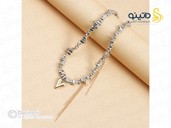 عکس گردنبند زنانه طرح قلب و خورشید 20172 - انواع مدل گردنبند زنانه طرح قلب و خورشید 20172