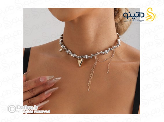 عکس گردنبند زنانه طرح قلب و خورشید 20172 - انواع مدل گردنبند زنانه طرح قلب و خورشید 20172