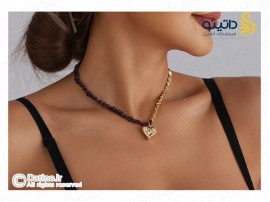 گردنبند زنانه لوکس طرح قلب فانتزی 20174