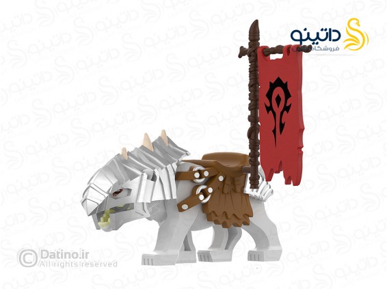 عکس مینی فیگور وارگ زره پوش با پرچم ارباب حلقه ها P8020 - انواع مدل مینی فیگور وارگ زره پوش با پرچم ارباب حلقه ها P8020