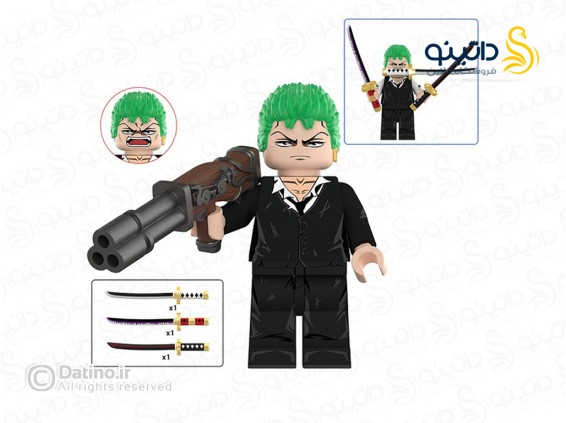 عکس مینی فیگور رورونوا زورو انیمه وان پیس DY636 - انواع مدل مینی فیگور رورونوا زورو انیمه وان پیس DY636