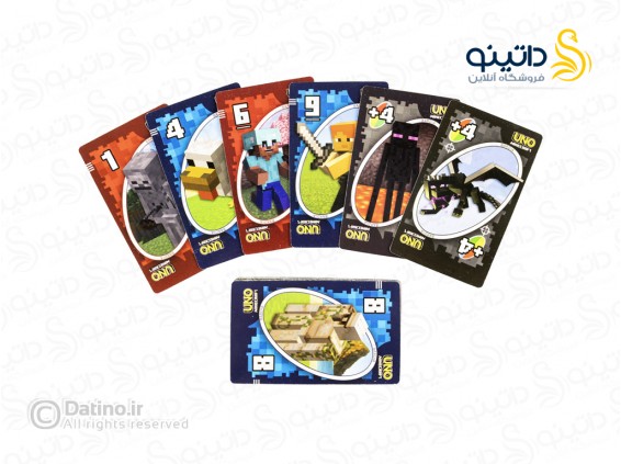 عکس بازی فکری اونو 110 کارتی ماینکرافت 20312 - انواع مدل بازی فکری اونو 110 کارتی ماینکرافت 20312