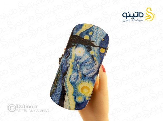 عکس جعبه چوبی رزین مستطیلی زرکوب طرح شب پرستاره ونگوک 20328 - انواع مدل جعبه چوبی رزین مستطیلی زرکوب طرح شب پرستاره ونگوک 20328