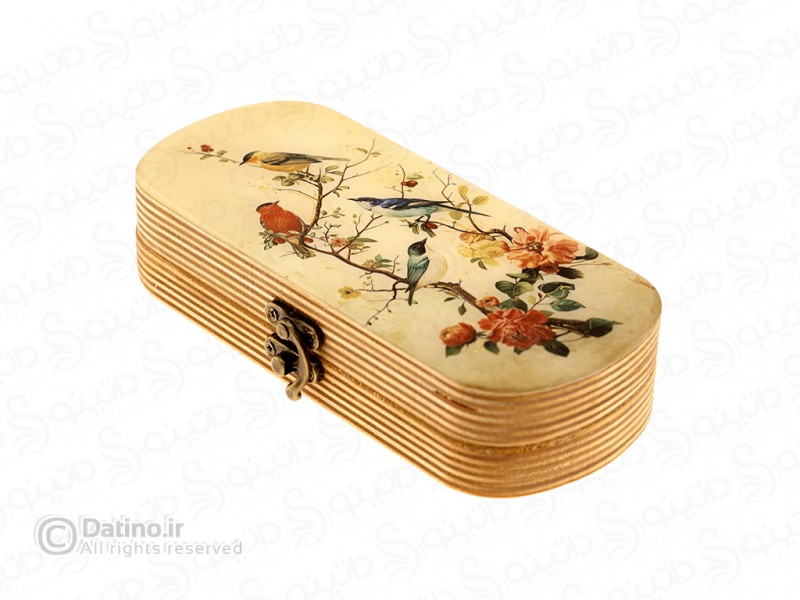عکس جعبه چوبی رزین مستطیلی طرح باغ گل ایرانی زرکوب 20329 - انواع مدل جعبه چوبی رزین مستطیلی طرح باغ گل ایرانی زرکوب 20329