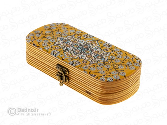 عکس جعبه چوبی رزین مستطیلی طرح تذهیب اسلیمی 20330 - انواع مدل جعبه چوبی رزین مستطیلی طرح تذهیب اسلیمی 20330