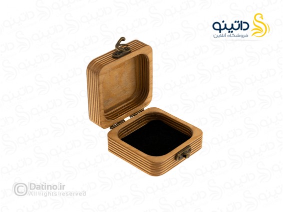 عکس جعبه چوبی رزین مربعی طرح گل رز زرکوب 20336 - انواع مدل جعبه چوبی رزین مربعی طرح گل رز زرکوب 20336