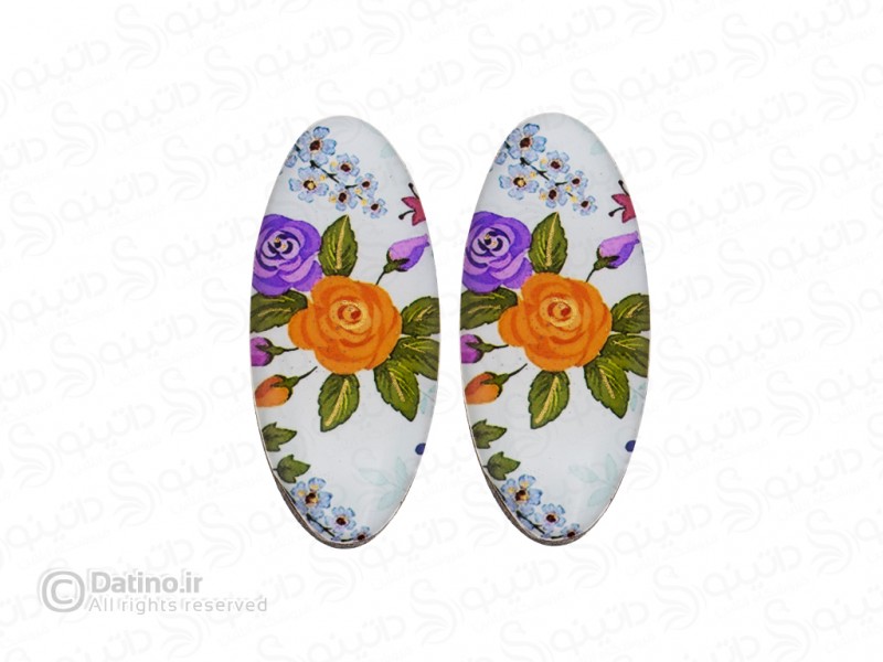 عکس گیره مو زنانه چوب و رزین طرح گل رز نارنجی زرکوب سایز کوچک مجموعه 2 عددی 20355 - انواع مدل گیره مو زنانه چوب و رزین طرح گل رز نارنجی زرکوب سایز کوچک مجموعه 2 عددی 20355