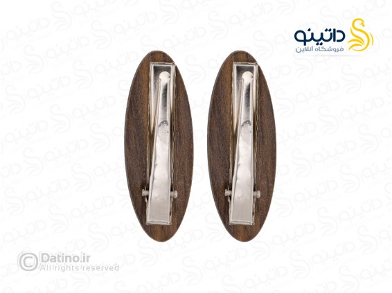 عکس گیره مو زنانه چوب و رزین طرح رز بنفش زرکوب بیضی سایز متوسط 20356 - انواع مدل گیره مو زنانه چوب و رزین طرح رز بنفش زرکوب بیضی سایز متوسط 20356