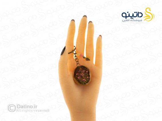 عکس جاکلیدی رزین مدل گردو طرح باغ گل 20361 - انواع مدل جاکلیدی رزین مدل گردو طرح باغ گل 20361