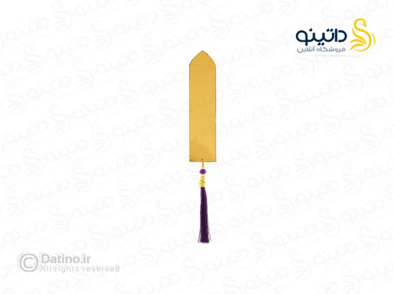 عکس بوکمارک چوبی رزین طرح گل بنفش 20368 - انواع مدل بوکمارک چوبی رزین طرح گل بنفش 20368