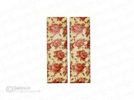 گیره مو زنانه چوب و  رزین طرح رز مستطیلی سایز بزرگ 20371