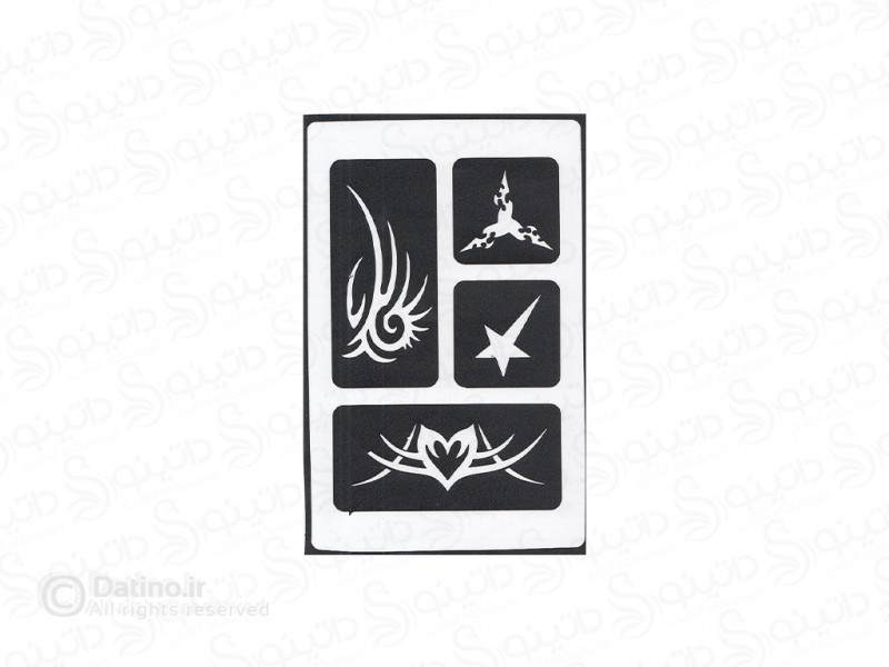 عکس استیکر حنا طرح آتش عشق 20507 - انواع مدل استیکر حنا طرح آتش عشق 20507