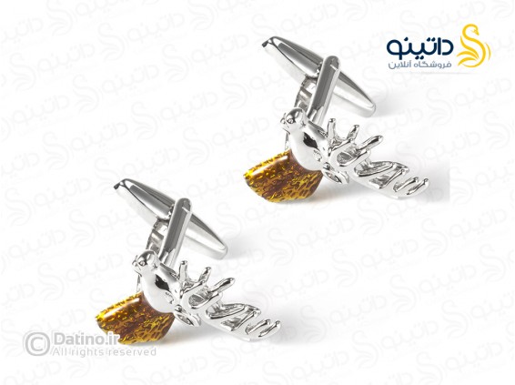 عکس دکمه سردست طرح گوزن لوکس 20554 - انواع مدل دکمه سردست طرح گوزن لوکس 20554