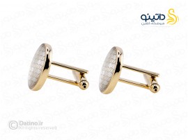 دکمه سردست طرح گرد هندسی 20557