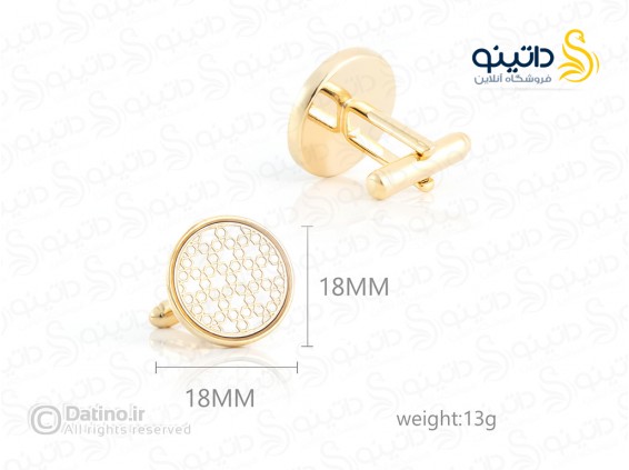 عکس دکمه سردست طرح گرد هندسی 20557 - انواع مدل دکمه سردست طرح گرد هندسی 20557