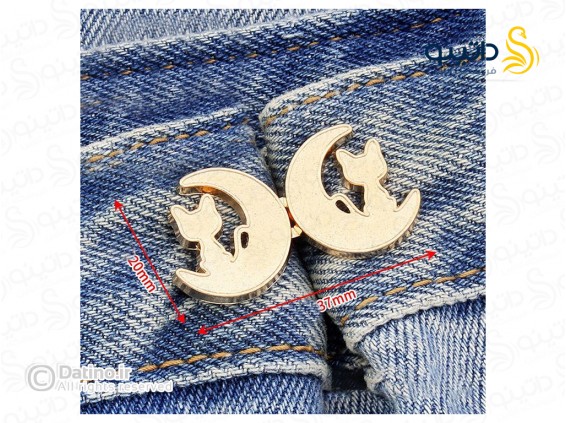 عکس گیره کوچک کننده سایز شلوار طرح گربه و ماه 20576 - انواع مدل گیره کوچک کننده سایز شلوار طرح گربه و ماه 20576