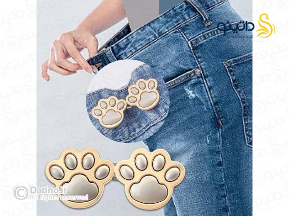 عکس گیره کوچک کننده سایز شلوار طرح پنجه ردپای آبی 20578 - انواع مدل گیره کوچک کننده سایز شلوار طرح پنجه ردپای آبی 20578