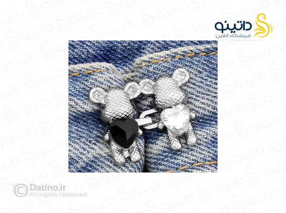 عکس گیره کوچک کننده سایز شلوار طرح خرس عاشق نگین دار 20580 - انواع مدل گیره کوچک کننده سایز شلوار طرح خرس عاشق نگین دار 20580