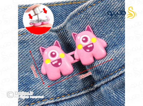 عکس گیره کوچک کننده سایز شلوار طرح هیولا خندان 20584 - انواع مدل گیره کوچک کننده سایز شلوار طرح هیولا خندان 20584