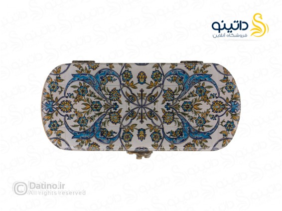 عکس جعبه چوبی رزین مستطیلی طرح کاشی اسلیمی ایرانی 20597 - انواع مدل جعبه چوبی رزین مستطیلی طرح کاشی اسلیمی ایرانی 20597