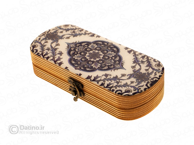 عکس جعبه چوبی رزین مستطیلی طرح کاشی سنتی 20598 - انواع مدل جعبه چوبی رزین مستطیلی طرح کاشی سنتی 20598