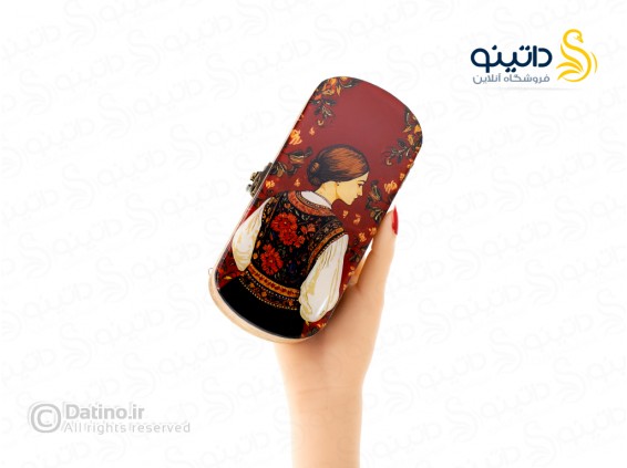 عکس جعبه چوبی رزین مستطیلی طرح بانو 20599 - انواع مدل جعبه چوبی رزین مستطیلی طرح بانو 20599