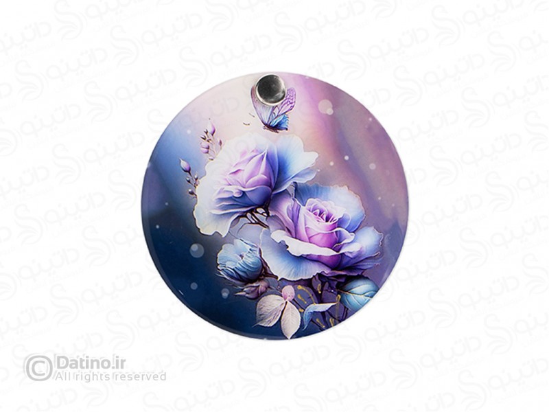 عکس آینه جیبی رزین مدل دو رو طرح رز و پروانه طرح زرکوب 20600 - انواع مدل آینه جیبی رزین مدل دو رو طرح رز و پروانه طرح زرکوب 20600