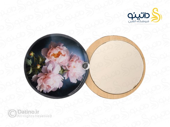 عکس آینه جیبی رزین مدل دو رو طرح گل رز لمسی 20601 - انواع مدل آینه جیبی رزین مدل دو رو طرح گل رز لمسی 20601