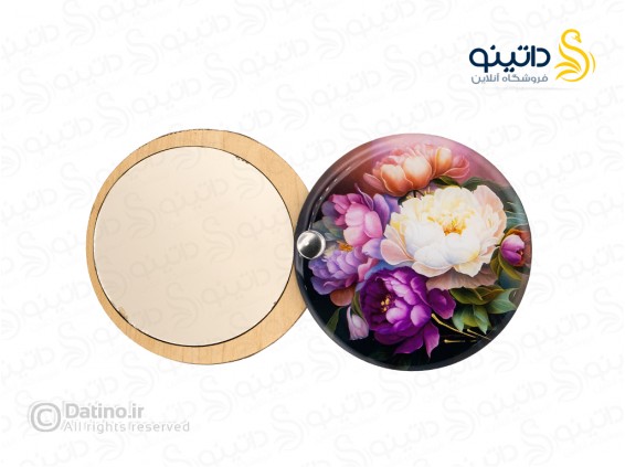عکس آینه جیبی رزین مدل دو رو طرح گل صد تومانی طرح زرکوب 20602 - انواع مدل آینه جیبی رزین مدل دو رو طرح گل صد تومانی طرح زرکوب 20602