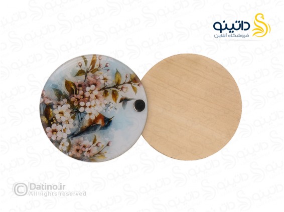 عکس آینه جیبی رزین مدل دو رو طرح بلبل و شکوفه گیلاس طرح زرکوب 20603 - انواع مدل آینه جیبی رزین مدل دو رو طرح بلبل و شکوفه گیلاس طرح زرکوب 20603