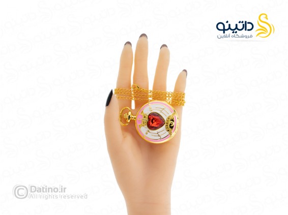 عکس گردنبند ساعت جیبی طرح قلب انیمه کاردکپتر ساکورا 20606 - انواع مدل گردنبند ساعت جیبی طرح قلب انیمه کاردکپتر ساکورا 20606