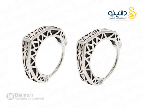 عکس گوشواره استیل طرح لوکس قلبی 20624 - انواع مدل گوشواره استیل طرح لوکس قلبی 20624