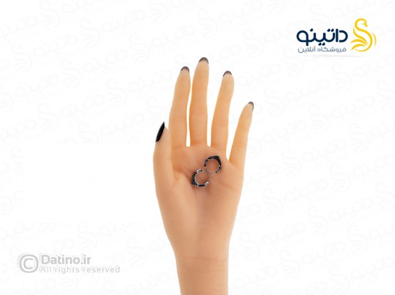 عکس گوشواره استیل طرح لوکس قلبی 20624 - انواع مدل گوشواره استیل طرح لوکس قلبی 20624
