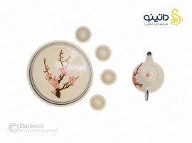 اسباب بازی خانه عروسکی طرح سرویس چایخوری چینی مدل شکوفه آلو 20677