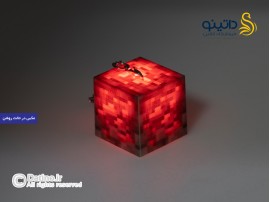 جاکلیدی طرح مکعب ماگمای سرخ مدل چراغ دار بازی ماینکرافت 20707