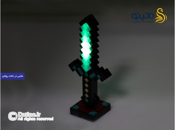 عکس جاکلیدی طرح شمشیر پیکسلی مدل چراغ دار پایه دار بازی ماینکرافت 20712 - انواع مدل جاکلیدی طرح شمشیر پیکسلی مدل چراغ دار پایه دار بازی ماینکرافت 20712