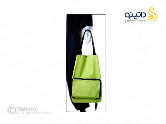 عکس کیف خرید دستی طرح چرخ دار دو جیب 21067 - انواع مدل کیف خرید دستی طرح چرخ دار دو جیب 21067