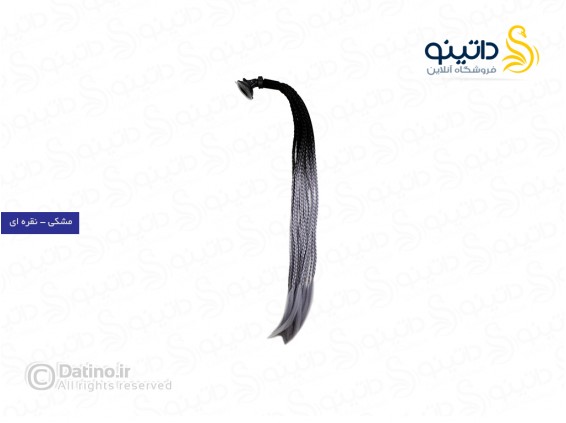 عکس دکور کلاه کاسکت طرح موی دم اسبی بافته شده 21104 - انواع مدل دکور کلاه کاسکت طرح موی دم اسبی بافته شده 21104
