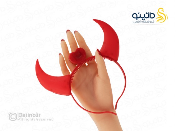 عکس تل مو طرح شاخ شیطانی قلبی چراغ دار 21105 - انواع مدل تل مو طرح شاخ شیطانی قلبی چراغ دار 21105