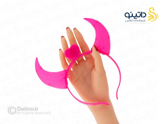 عکس تل مو طرح شاخ شیطانی قلبی چراغ دار 21105 - انواع مدل تل مو طرح شاخ شیطانی قلبی چراغ دار 21105