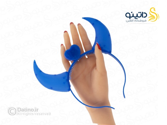 عکس تل مو طرح شاخ شیطانی قلبی چراغ دار 21105 - انواع مدل تل مو طرح شاخ شیطانی قلبی چراغ دار 21105