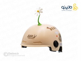 دکور کلاه کاسکت طرح گل بابونه چرخشی 21110